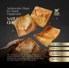 Woof Nific Premium Beef Cheek Squares 4x4