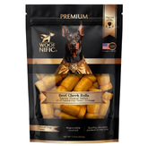 Woof Nific Beef Cheek Rolls for Dogs (3-4") – Peanut Butter Coated