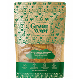 Green Woof Beef Cheek Squares – Savory Beef Flavor (4x4) — 10 Units front