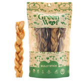Braided Beef Bully Sticks Natural Dog Chew