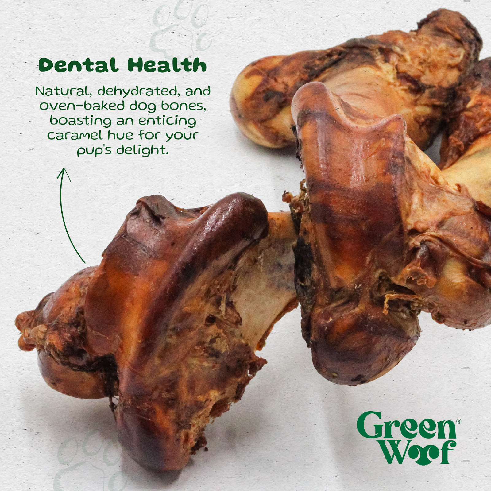 Green Woof Monster Bone