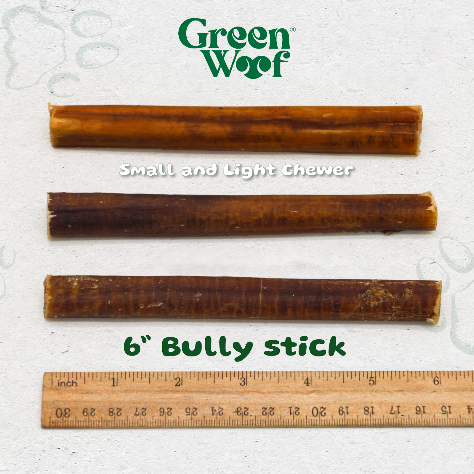Straight Bully Sticks Natural Dog Chews