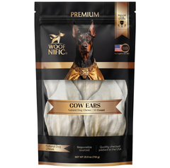 Woof Nific Whole Cow Ears for Dogs