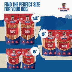 Natural Beef Bully Stick Dog Chew – High Protein Dental Treat