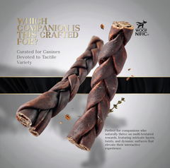 Woof Nific Braided Beef Collagen Chews