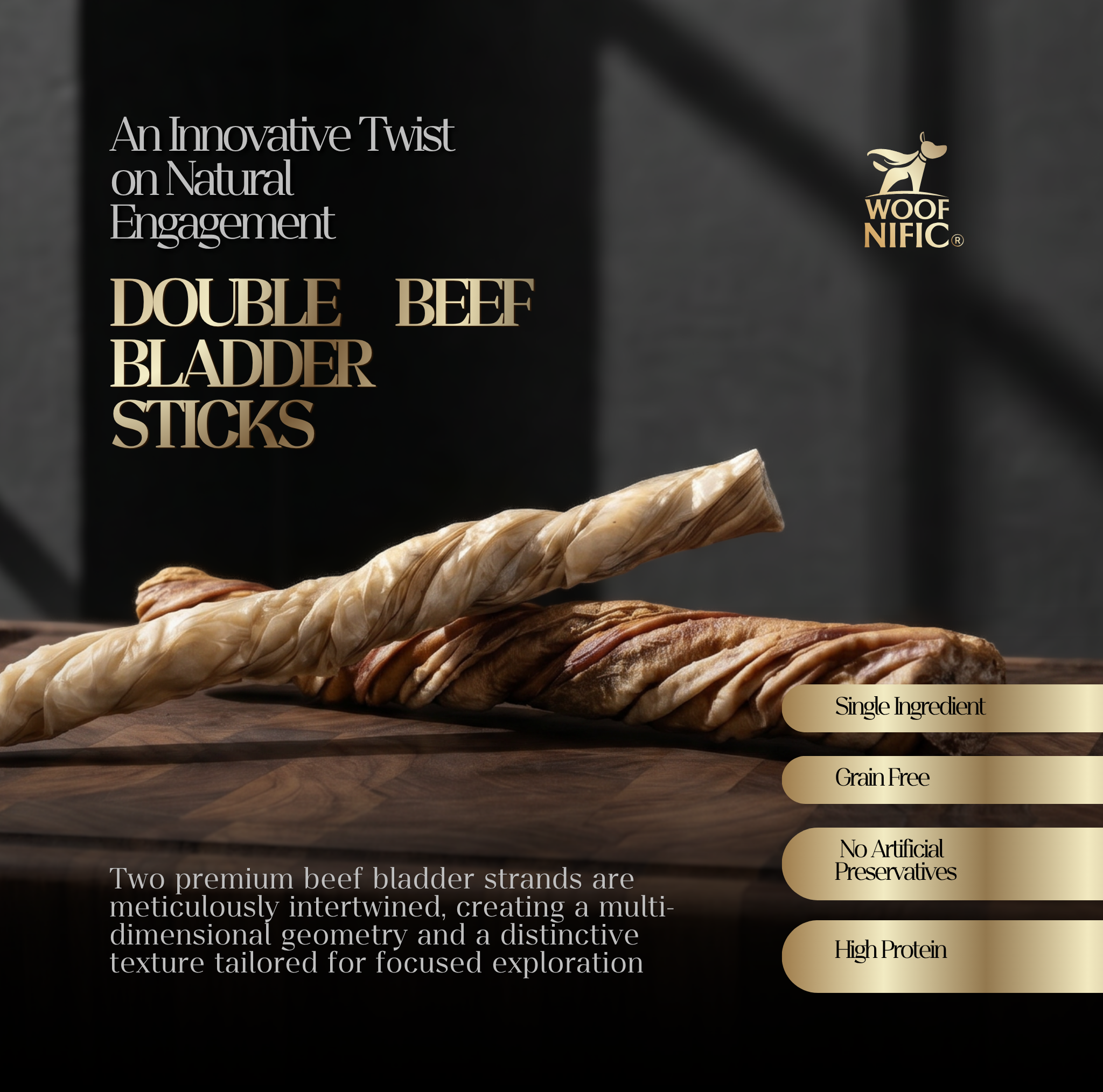 Woof Nific Reserve Double Bladder Sticks (6")