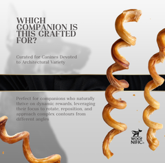 Woof Nific Reserve Beef Hide Spirals (6")