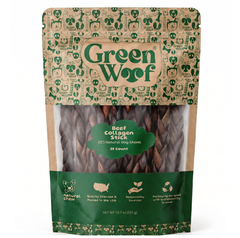 Green Woof Premium Beef Collagen Sticks for Large Dogs (12") –  Collagen Chew