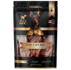 Woof Nific Premium BBQ Cow Ears