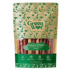 Straight Bully Sticks Natural Dog Chews — 6" / 10 Pack front